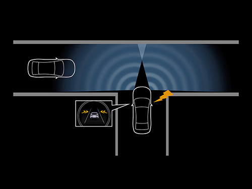 前側方接近車両検知
