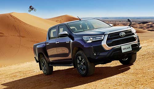 2位「トヨタハイラックス」4ドア+荷台、アメリカンなピックアップならコレ一択1