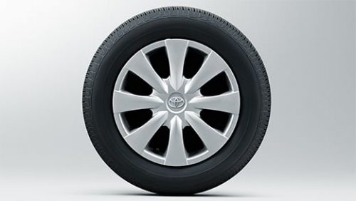 アルミホイールは装備されず