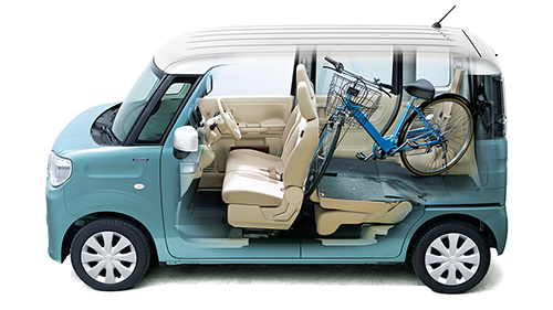 フレアワゴンの荷室&座席アレンジ2