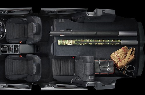レガシィアウトバックの荷室&座席アレンジ_04