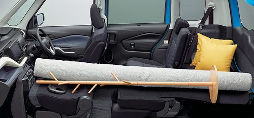 デリカD:2の荷室&座席アレンジ