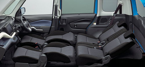 デリカD:2の荷室&座席アレンジ