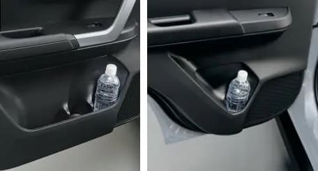 ドアポケット&ボトルホルダー(前席)/ドアボトルホルダー(後席)