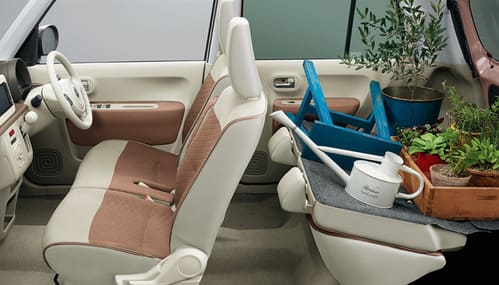 アルトラパンの荷室&シートアレンジ-2