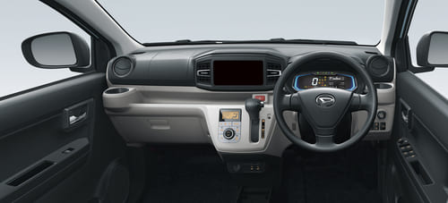 ダイハツ「ミライース」の前席内装を写した画像