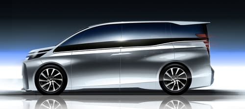 一般的なミニバンをイメージした画像