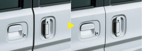 利便性を高めるワンタッチ電動スライドドア 利便性を高めるワンタッチ電動スライドドア