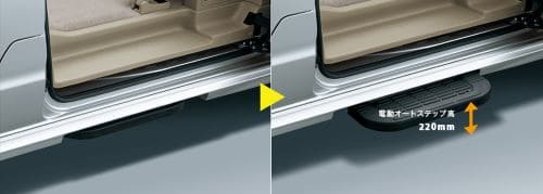 「Gスペシャル」のみに搭載される「電動オートステップ」 「Gスペシャル」のみに搭載される「電動オートステップ」