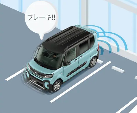 ブレーキ制御付き誤発進抑制機能(前方・後方)