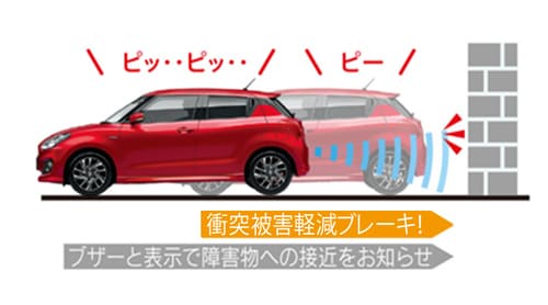 後退時ブレーキサポート(5MT車を除く)