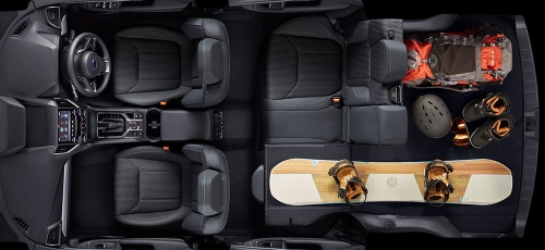 フォレスターの荷室&座席アレンジ2