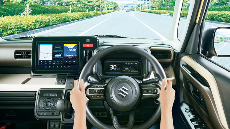 スペーシアの安全性能について知りたい！「デュアルセンサーブレーキサポートII」を搭載！（2023年～現行モデル）