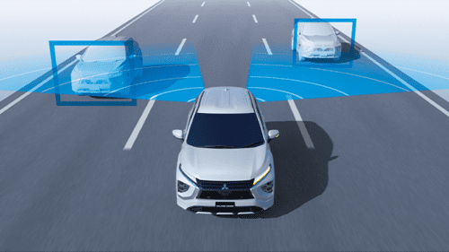 後側方車両検知警報システム(レーンチェンジアシスト機能付き)(Mを除くグレードに標準装備)